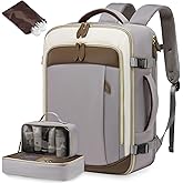 LOVEVOOK Travel Backpack for Women, 40L Carry On Backpack with 3 Packing Cubes,TSA Personal Item Travel Bag Airline Approved, Water Resistant Weekender Overnight Luggage Daypack, Fits 17 Inch Laptop