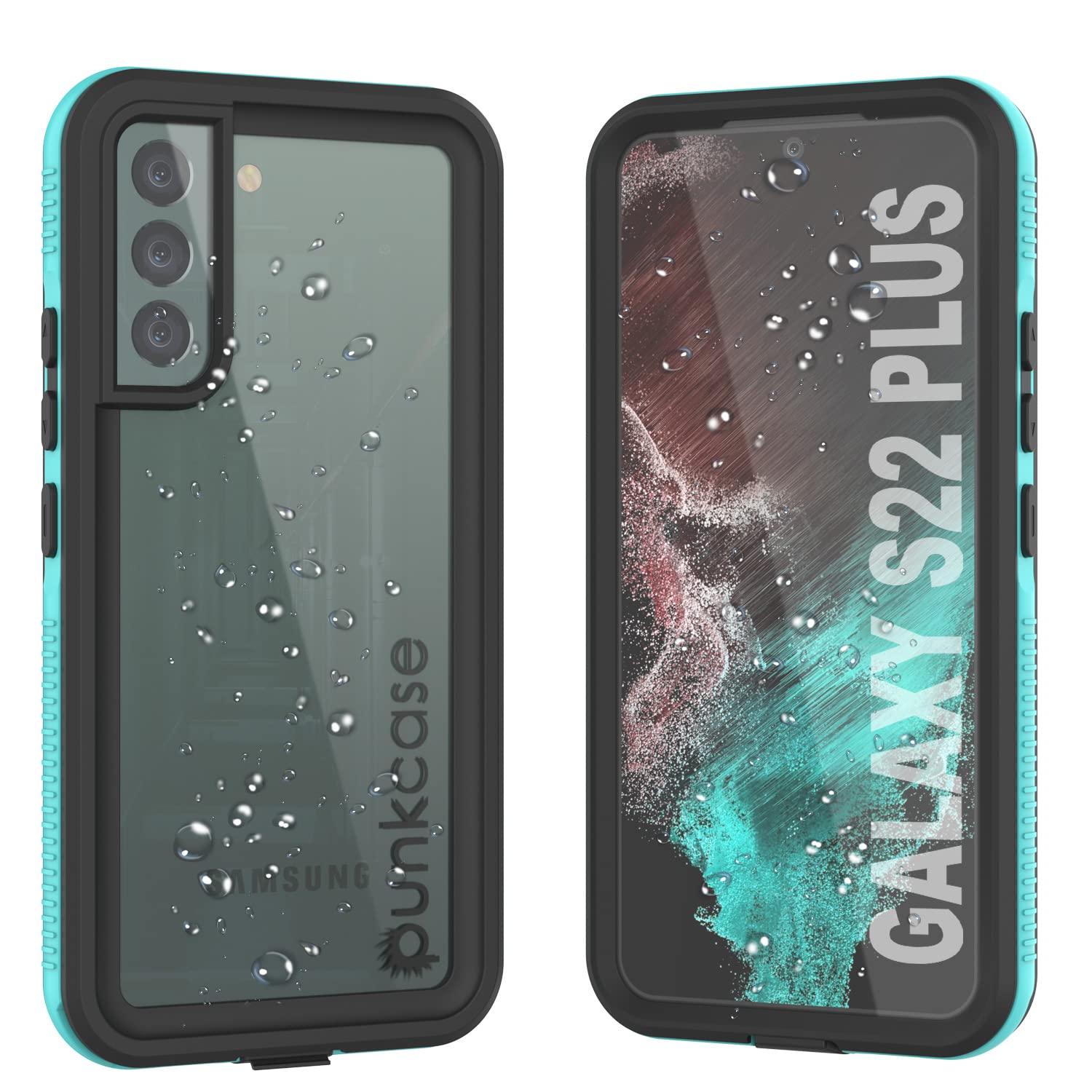 Punkcase Galaxy S22 Plus Waterproof Case [Ultimato Series] [Slim Fit] [IP68 Certified] [Shockproof] [Dirtproof] [Snowproof] Armor Cover for Galaxy S22 Plus 5G (6.6") (2022) [Teal]
