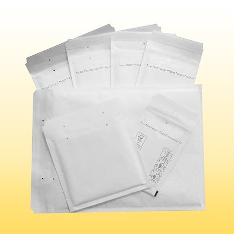 100 x Luftpolstertaschen weiss Gr. D/4 (200x275 mm) DIN B5 C5+ - Marken-Qualität von OfficeKing®