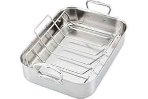 Hestan Provisions – 14.5" Classic Clad Roaster with Stainless Steel Rack