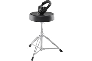 Alesis Drum Essentials Bundle – Complete Electric Drum Set Accessory Pack Including A Drum Throne and On-Ear Headphones