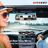 Kitbest Rear View Mirror for Driving Test Instructor Passenger 200x62mm view 2