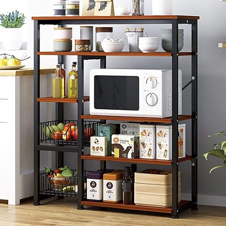 AUMING Estante de Cocina Estante de Horno microondas Marco de ...