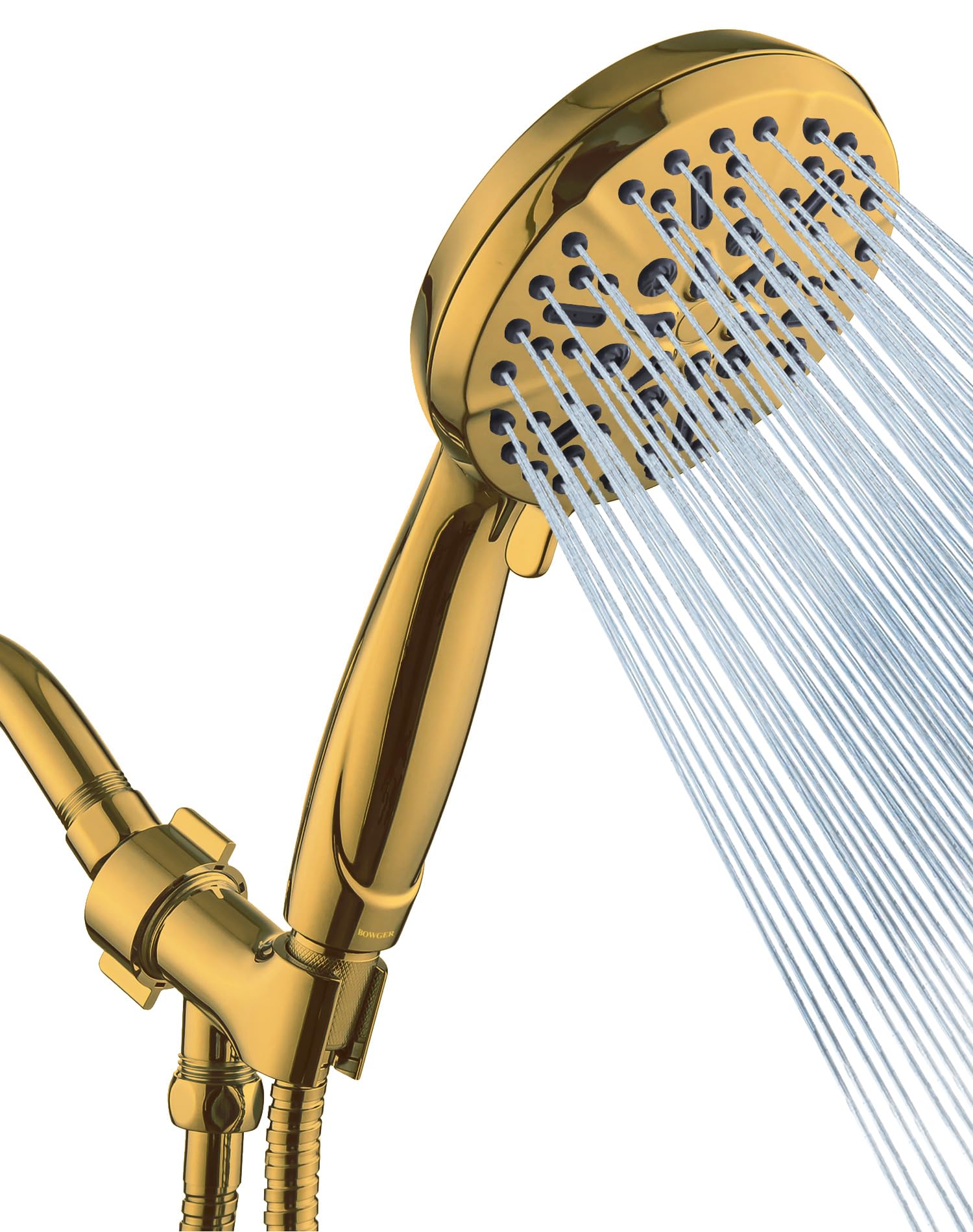 Mua Gold Shower Head with Handheld High Pressure – The High Flow Rain ...