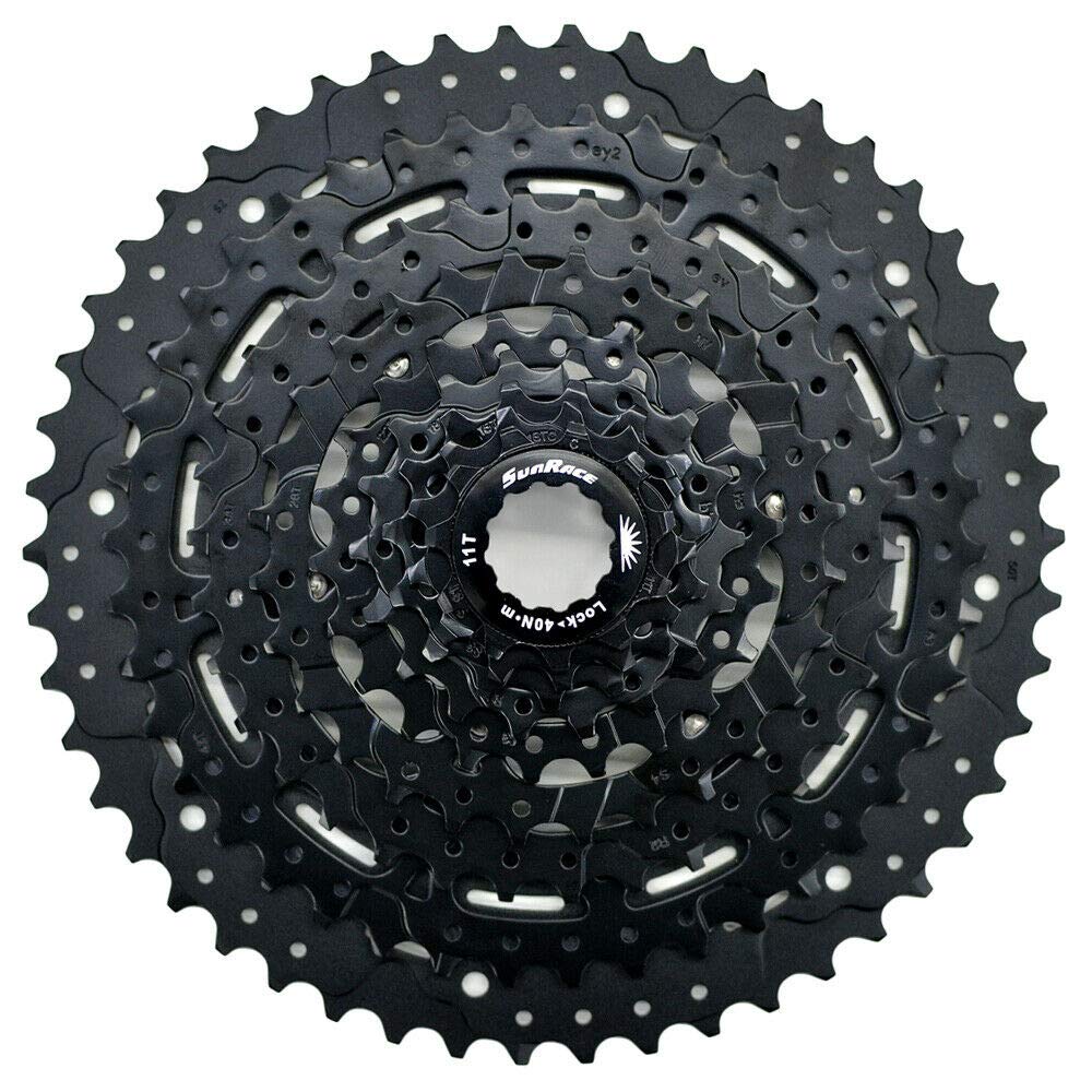 SunRace CM993 11-50T 9 Speed Wide Ratio Cassette, Black, ST1881