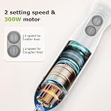 Bonsenkitchen Hand Blender 300W 2-Speed Immersion Stick Blender White view 2