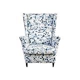 Wing Chair Slipcovers 2 Pieces Stretch Spandex