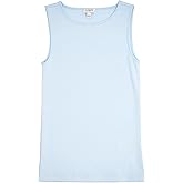 J.Crew Mercantile Sleeveless Interlock-Cotton Shell Tank, Blue Breeze