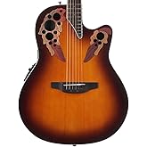 Ovation Celebrity Elite Solid Spruce TOop Acoustic-Electric Guitar, Sunburst