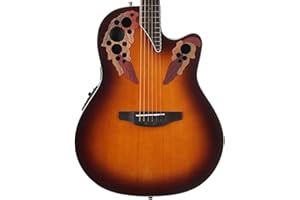Ovation Celebrity Elite Solid Spruce TOop Acoustic-Electric Guitar, Sunburst