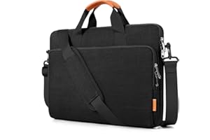 Bagasin 15 15.6 16 inch Laptop Computer PC Shoulder Bag Carrying Case, Water-Repellent Fabric Briefcase, Lightweight Toploader, Business Casual or School