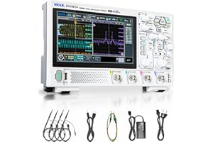 RIGOL Digital Oscilloscope DHO814 100MHz Frequency Band + 12-bit Vertical Resolution + Maximum 1.25 GSa/s Sample Rate + 1000,000 wfms/s Waveform Capture Rate + 4 Analog Channels + 25 Mpts Maximum Memo