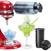 Shaved Ice Attachment for KitchenAid Stand Mixer, Shaved Ice Machine for Kitchenaid Mixer Attachments with Durable blades, 8 
