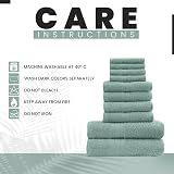 GC GAVENO CAVAILIA Towels Bale Set 10pc 100% Egyptian Cotton Duck Egg view 4