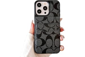 Adriolo Luxury Wallet Case Compatible with iPhone 14 Pro Max for Women, Classic Designer Leather Protective with Cash Card Holder Cover Case for iPhone 14 Pro Max 6.7inch (Black)