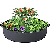 ZtohPyo 15 Gallon Plant Grow Bags, Round Fabric Raised Garden Beds Planter Pots with 2 Handles,Durable Breathe Cloth Planting Bed Gardening Container to Grow Vegetables for Outdoor Plants
