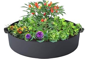 ZtohPyo 15 Gallon Plant Grow Bags, Round Fabric Raised Garden Beds Planter Pots with 2 Handles,Durable Breathe Cloth Planting Bed Gardening Container to Grow Vegetables for Outdoor Plants