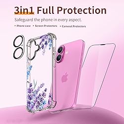 ilnehc for iPhone 16 Case,[3 in 1] with Screen