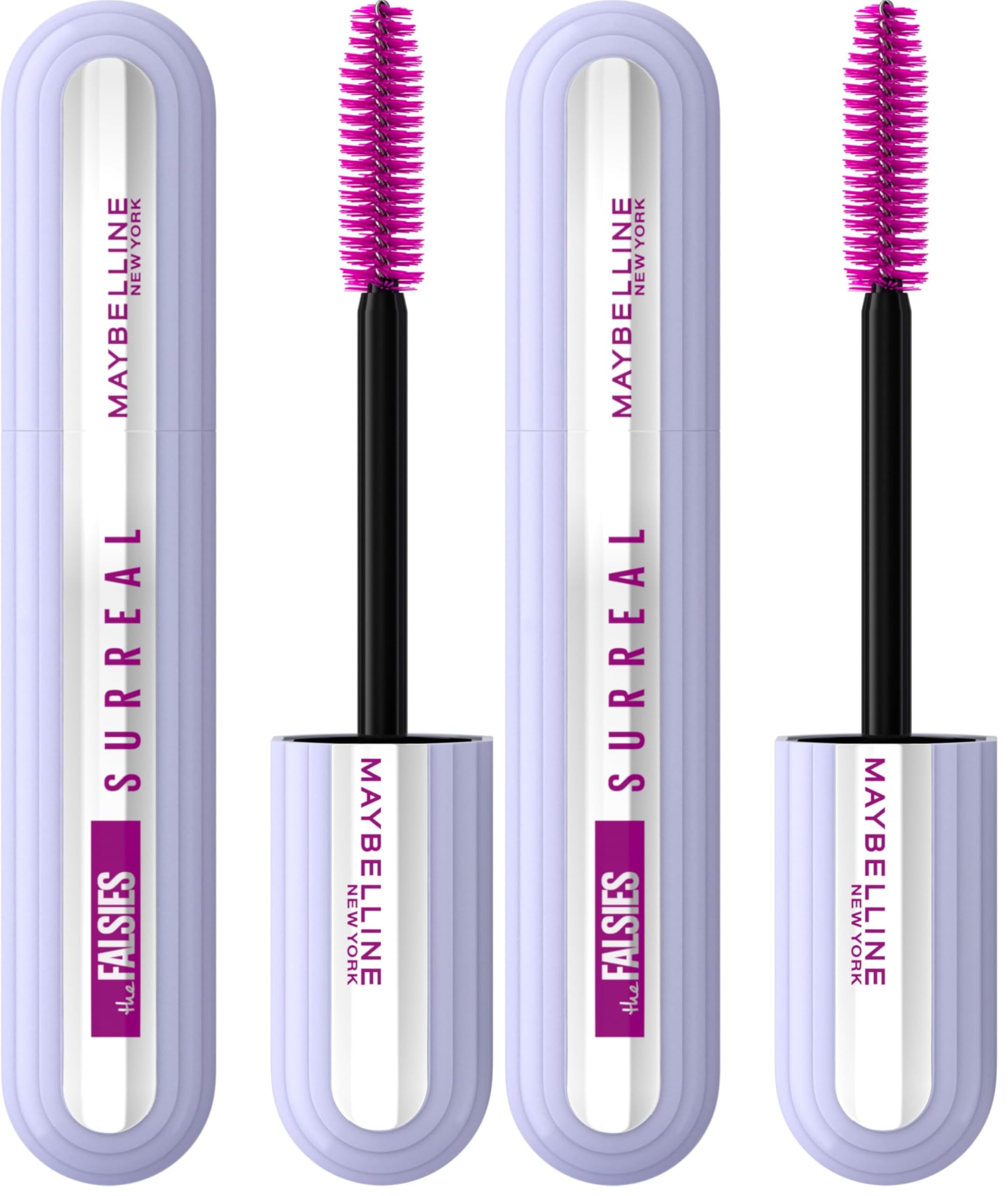 Maybelline Extension Mascara, Salon-Like Extension, Length & Volume, Long-Lasting 24H Buildable Formula, The Falsies Surreal, Black (Pack of 2) — image 1
