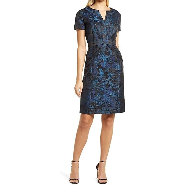 Shani - Ombre Laser Cut Dress Blue at Amazon Women's Clothing store