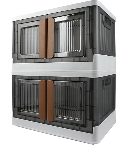 Amazon.com - livinbox 45L Stackable Foldable bins for storage