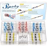 50pcs Solder Seal Wire Connector, Sopoby Solder Seal Heat Shrink Butt Connectors Terminals Electrical Waterproof Insulated Ma