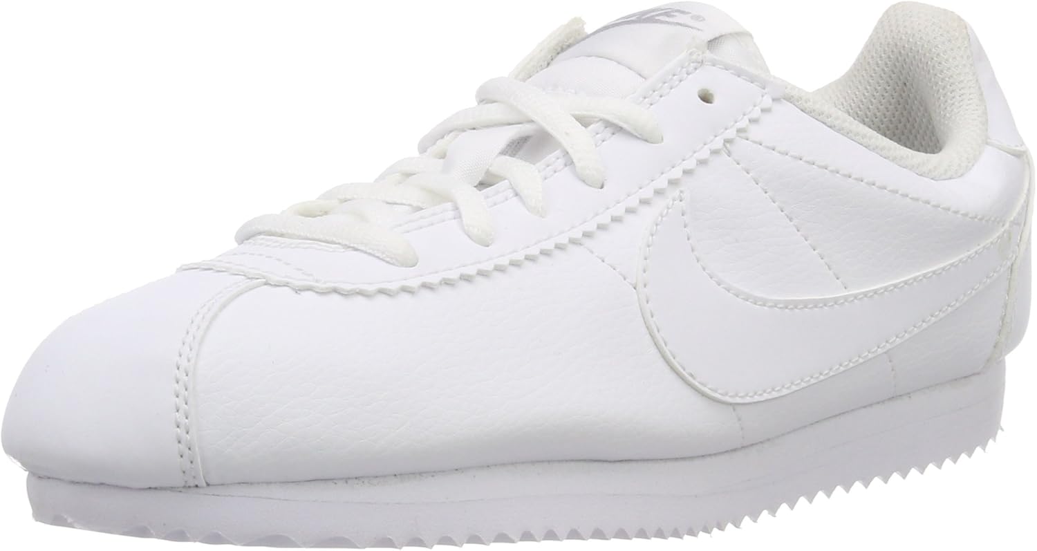 all white nike cortez kids
