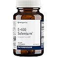 Metagenics E-400 Selenium - Antioxidant & VIT E Support* - Non-GMO, Gluten-Free, Vegetarian - Contains 50 mcg Selenium, 268 mg Vitamin E & 97 mg Calcium - 60 Tablets