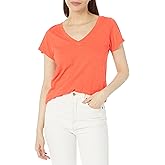 Velvet by Graham & Spencer Women's Jilian Original Slub V-Neck Tee