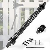 skysen 14" Fence gate Spring self Closing and Adjustable for Wooden or Vinyl Fence,Carbon Steel,Black(gate spring-14)