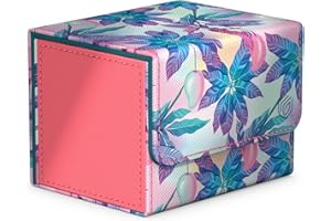 Ultimate Guard Limited Run Sidewinder 100+ Floral Places II, Deck Box for 100 Double-Sleeved TCG Cards, Miami Pink, Magnetic Closure & Microfiber Inner Lining…