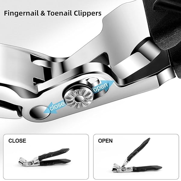 TOENAIL CLIPPERS FOR SENIORS, 2025 NEW LONG HANDLED TOENAILS CLIPPERS FOR THICK TOENAILS, WIDE JAW OPENING NAIL CLIPPER FOR MEN, HEAVY DUTY INGROWN TOENAIL CLIPPER NAIL CUTTER DOTMALLS CLIPMASTER PRO