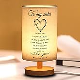 Sister Gifts from Sister Table Lamp, Mothers Day Birthday Gift for Sister, Christmas Sister Gifts from Sister Night Light, to My sister Graduation Anniversary Graduation Wedding present for Sister