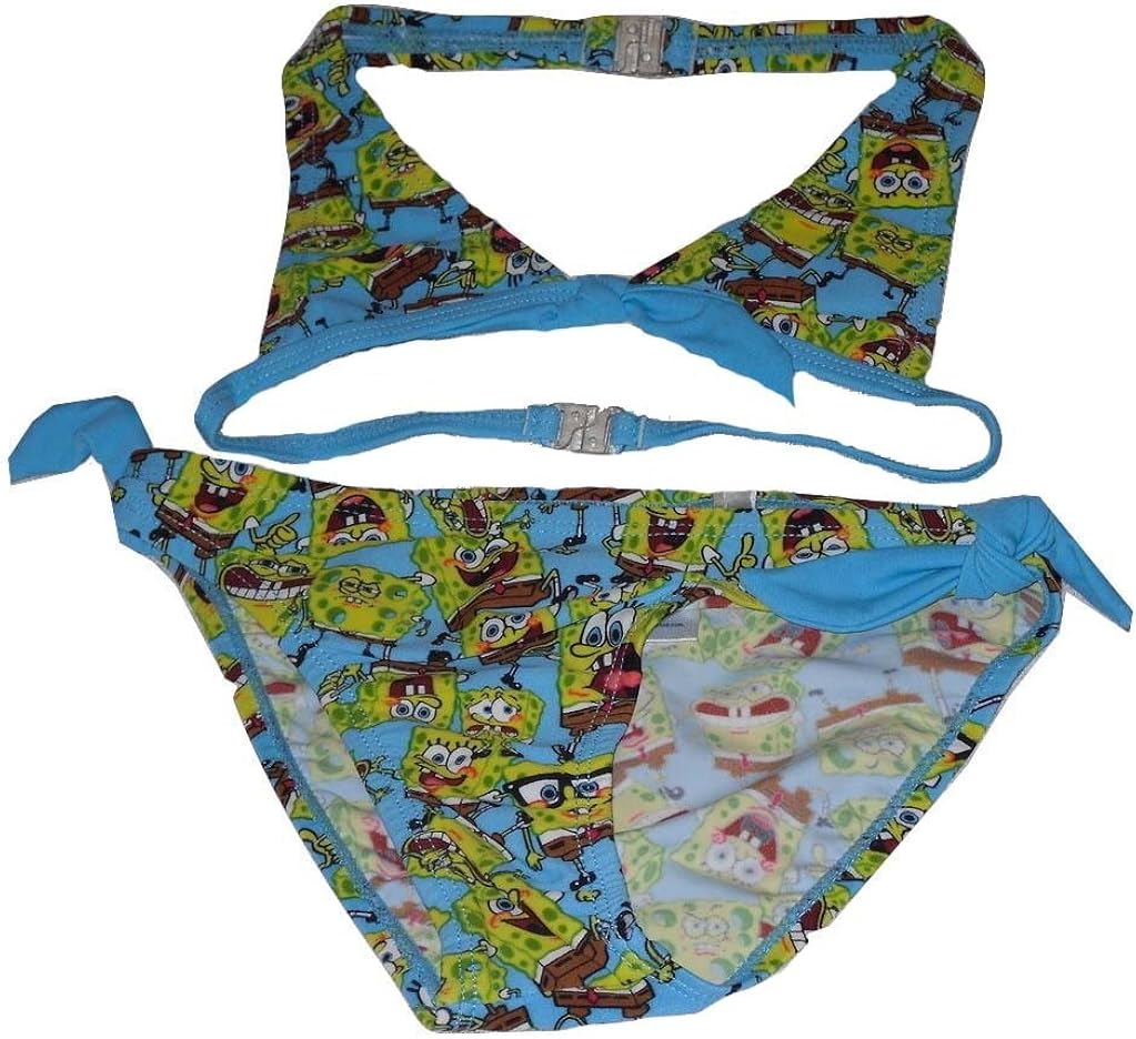 Two Pieces Clothing SpongeBob Squarepants Girls Bikinis 2 Piece Set ...