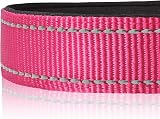 HEELE Reflective Dog Collar Soft Neoprene Padded Nylon S Rose 26-38cm view 4