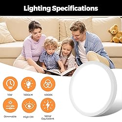7Inch Flush Mount LED Ceiling Lights 100W