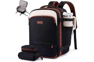 LOVEVOOK Carry On Travel Backpack For Women Flight Approved, Personal Item Backpack, TSA Travel Bag for Airplane with 2 Cubes