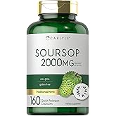 Carlyle Soursop Leaves | 160 Capsules | Traditional Herb | Non GMO, Gluten Free Supplement