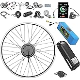 BAFANG 48V 500W Front Hub Motor Conversion Kit for MTB, Commuter&amp;City Bikes | Brushless Geared Ebike Conversion Kit with Optional Display&amp;Battery for 20"/26"/28"/29"/700C Ebike Upgrade