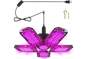 TENDIST Deformable LED Black Light 100W, Blacklight with Plug and Switch, Black Lighting for Glow Party, Purple Neon UV Lamp Bulb Lightbulb for Halloween Decor, Bedroom, Tapestry (13'', Count, 1)
