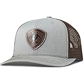 ARIAT Men's Light Grey Richardson 112 Cap with Embossed Shield Patch