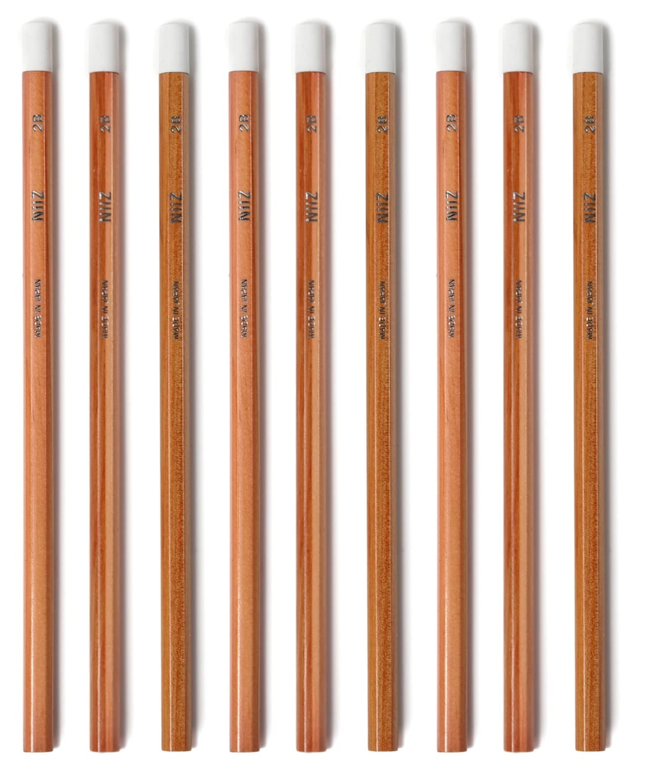 NiiZ - 2B Pencil with Eraser - Pack of 9 (9)