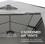 EVER ADVANCED Outdoor Shelter 3000mm Water Resistant Carport Tent Gray view 7