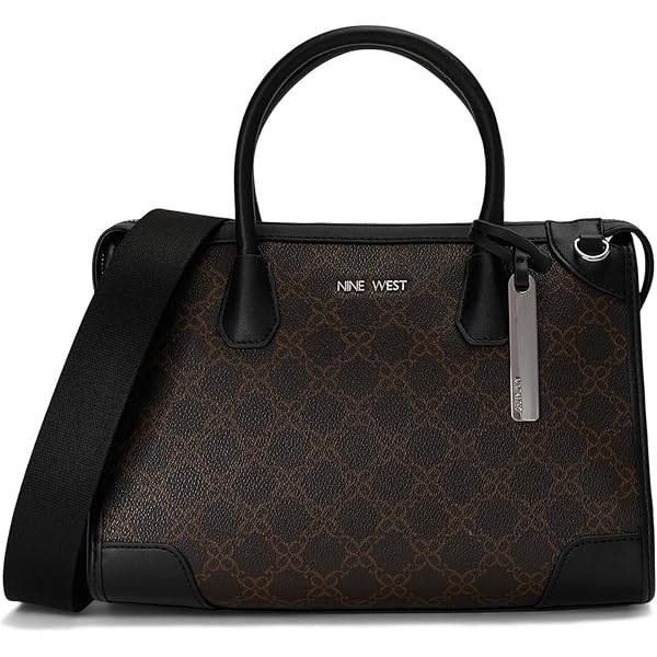 Amazon.com: Nine West Bettina Satchel Black One Size : Clothing