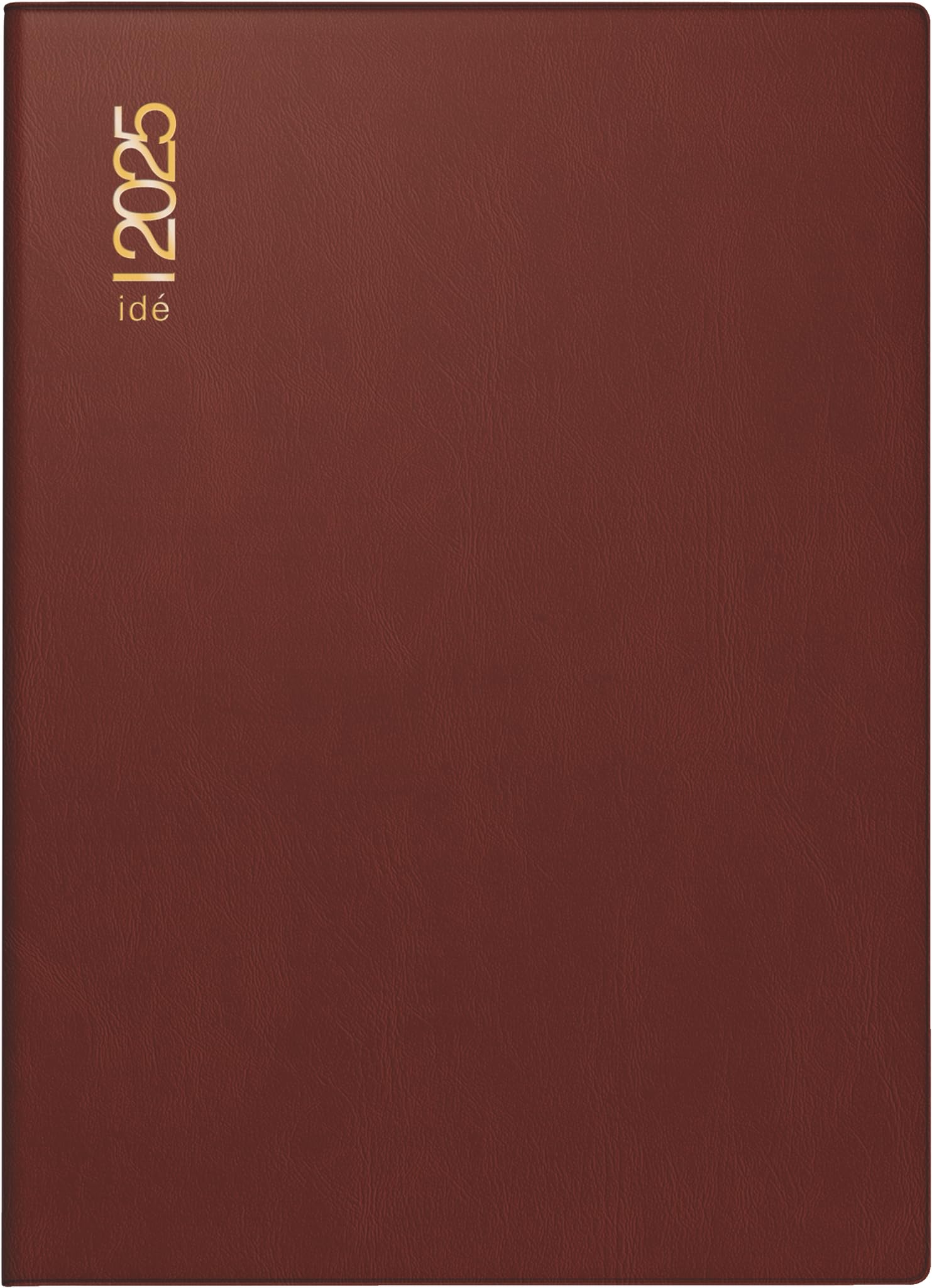 rido/idé Pocket Calendar Mod. perfect/Technik I 2025 | A6, Plastic, Bordeaux