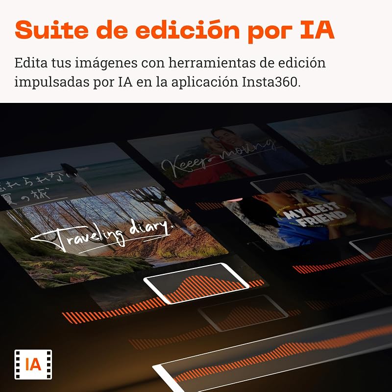 Pacote Padrão Flow Pro - Gimbal estabilizador de telemóvel alimentado por IA, rastreamento infinito a 360º, estabilização em 3 eixos, tripé incorporado, portátil e dobrável