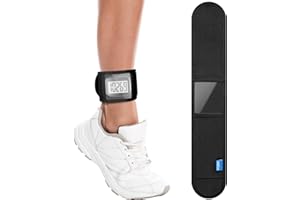 Xxerciz Ankle Band Compatible with Large Fitness Pedometer, Breathable Sport Ankle Band with Transparent Pouch for Step Counter Accessory