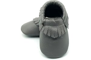 OWLOWLA Baby Moccasins Soft Sole Leather Baby Shoes Infant Toddler Pre-Walker Shoes Baby Boy Girl