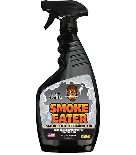 Amazon.com: Smoke Eater Cigarette, Cigar, Cannabis & Tobacco Odor  Eliminator Spray & Air Freshener for Car, Home, Clothes — Black Glacier, 4  oz Travel Size — Tea Tree Oil Formula, Non-Aerosol Pump