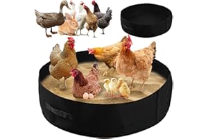 HOAZHOALD Chicken Dust Bath Tub Chicken Coop Cleaner Container Essential Chicken Coop Accessory (1 Pack)